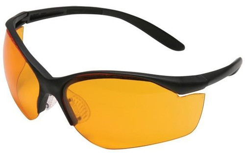 Howard Leight Uvex Vapor II Shooting Glasses Black with Orange Lens