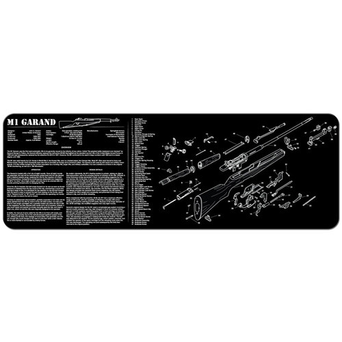 M1 GARAND CLEANING MAT - BLACK, 12" X 36"