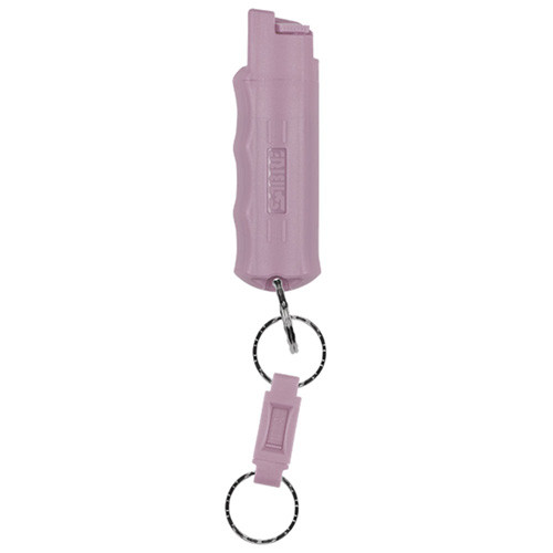 PEPPER SPRAY W/ QUICK RELEASE KEY RING - DUSK PURPLE, 25 BURSTS, 10' RANGE