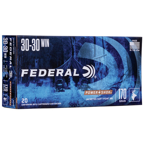 FED POWER-SHOK 30-30WIN 170GR SP RN 20/10