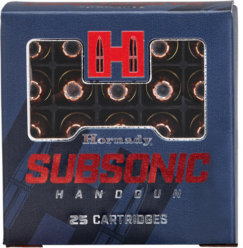 HORNADY SUBSONIC 9MM LUGER 147GR XTP 25RD 10BX/CS