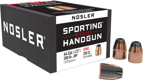 NOSLER BULLETS 44 CAL .429 200GR JHP 250CT