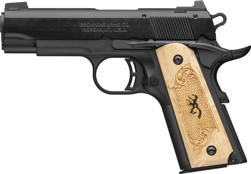 BROWNING 1911-22 22LR COMPACT MEDALLION 3.58" BLACK/MAPLE*