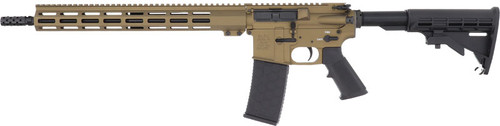 GLFA AR15 LEFT HAND RIFLE 223 WYLDE 16" NIT BBL BRONZE