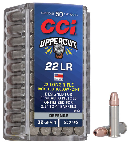 CCI 22LR UPPERCUT 32GR PLATED HP /100