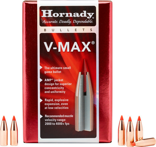 HORNADY BULLETS 22 CAL .224 40GR V-MAX 100CT 40BX/CS
