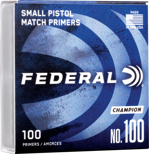 FEDERAL PRIMERS 100 SMALL PISTOL 5000 PACK CASE