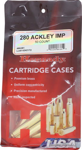 HORNADY UNPRIMED CASES 280 ACKLEY IMPROVED 50 PACK 5PK/CS