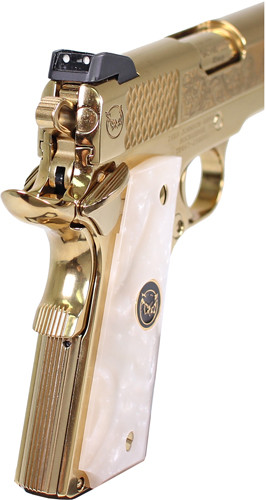 IVER JOHNSON EAGLE NOBLE WP 1911 45ACP 8RD ENGRAVED GOLD