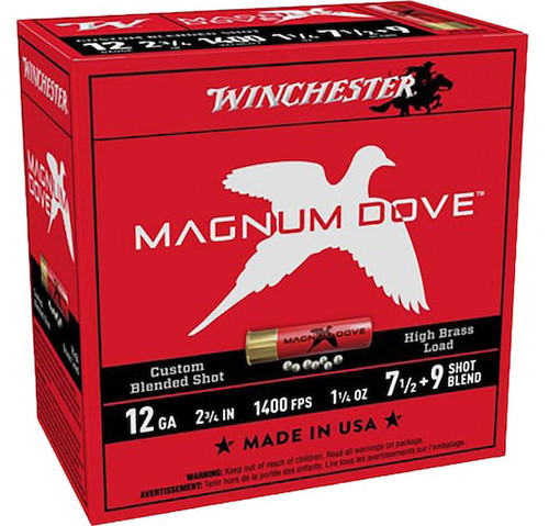 WIN MAG DOVE 12GA 2.75 #7.5-9 1-1/4OZ 25/10