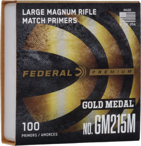 FEDERAL PRIMERS LARGE RIFLE MAG GOLD MEDAL 5000 PACK CASE