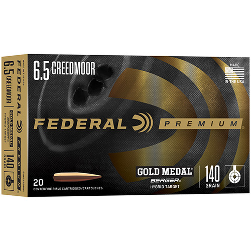 FED GOLD MEDAL 6.5CREED 140GR BERGER 20/10