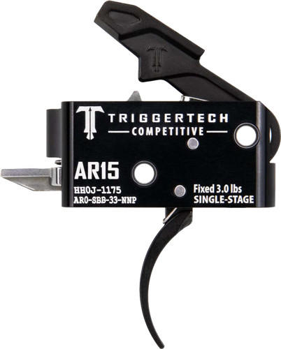 TRIGGERTECH AR-15 SINGLE STAGE BLACK COMPETITIVE PRO CURVED