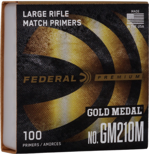 FEDERAL PRIMERS LARGE RIFLE GOLD MEDAL 5000 PACK CASE
