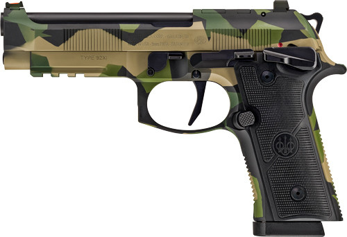 BERETTA 92XI SAO FS 9MM 4.7" 10RD SPLINTER CAMO 2 MAGS<