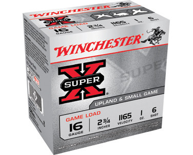 WIN SUPER-X UPLAND 16GA 2.75 1OZ #6 25/10