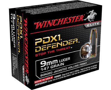 WIN DEFENDER 9MM 147GR JHP 20/10