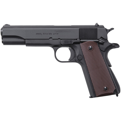 AO 1911 45ACP 5 GI SPEC BROWN PLASTIC GRIPS 7RD