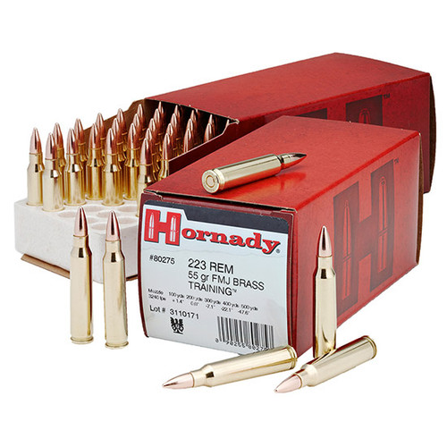 HORN CUSTOM 223REM 55GR FMJ BT 50/10