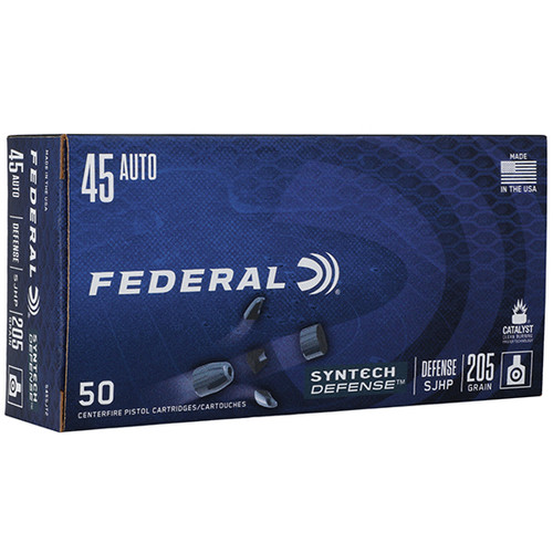 FED SYNTECH DEFENSE 45ACP 205GR SJHP 50/10