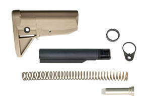 BCM STOCK KIT MOD 0 FDE FITS AR-15 COMPLETE KIT