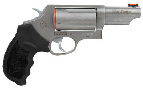 Taurus Judge Toro SS Handgun .45 Colt/.410 GA 2.5" Chamber 5rd Capacity 3" Barrel Stainless Steel with Black Grips