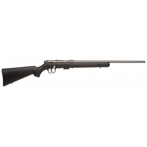 SAV MARK II FSS 22LR 21 SS BLK SYN FOS 10RD