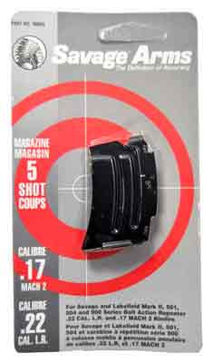 SAVAGE MAGAZINE MKII SERIES .22LR/.17HM2 5RD BLUED