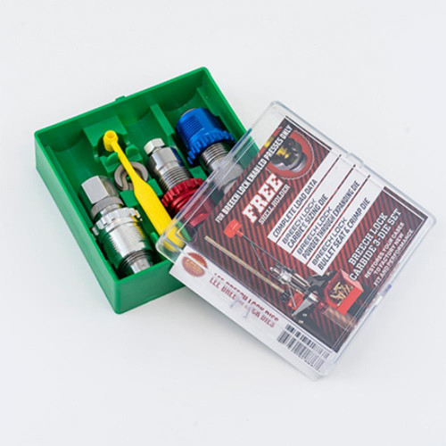 LEE CARBIDE 3-DIE SET & BREECH LOCK BUSHINGS 9MM