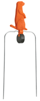 CHAMPION DURA-SEAL TARGET 7" PRAIRIE DOG SPINNER ORANGE