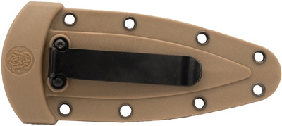 S&W KNIFE FDE BOOT KNIFE 2.75" BLADE W/FDE SHEATH & CLIP