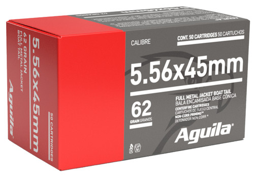 AGU 5.56MM 62GR FMJ BT 50/20