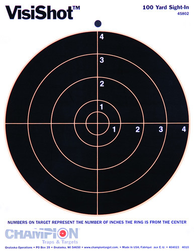 CHAMPION VISISHOT CIRCLE 8" TARGET 10-PK