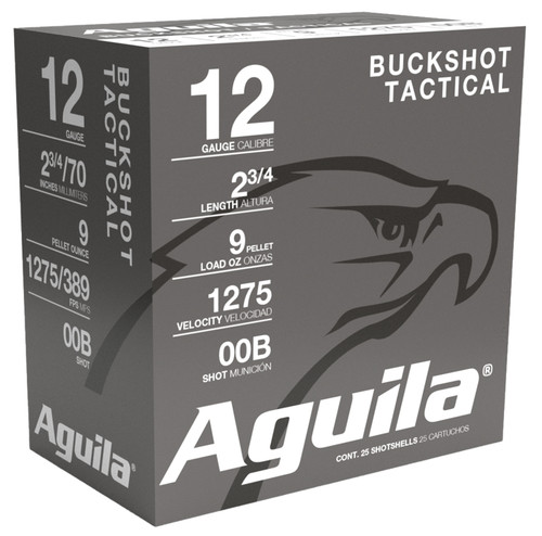 AGU BUCKSHOT 12GA 2.75 00 BUCK 25/10