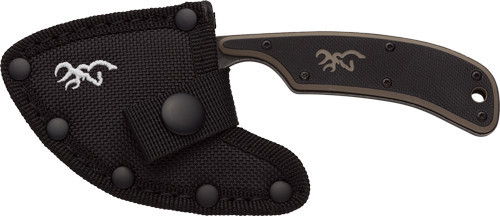 BROWNING KNIFE CUTOFF SKINNER 2.5" BLADE BLACK W/SHEATH*