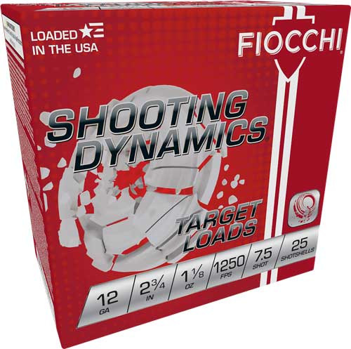FIOCCHI 12GA 2.75" 1-1/8OZ #7.5 1250FPS 250RD CASE LOT