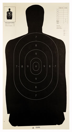 CHAMPION TGT PAPER 24"X45" B27 POLICE TARGET 100PK