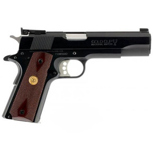 COLT GOLD CUP NATIONAL MATCH 38 SUPER 5" 8RD BLUED WALNUT