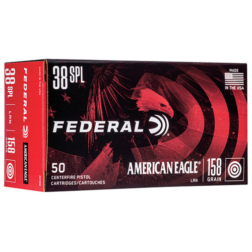 FED AMERICAN EAGLE 38SPL 158GR LEAD RN 50/20