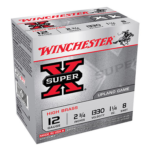 WIN SUPER-X UPLAND 12GA 2.75 1-1/4OZ #8 25/10