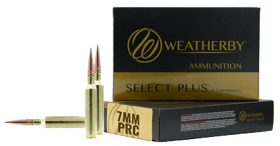 Weatherby Select Plus Rifle Ammunition 7mm PRC 175gr Elite Hunter 2925 fps 20/ct