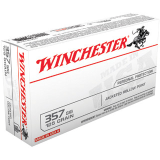 WIN DEFENSE 357SIG 125GR JHP 50/10