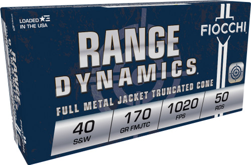 FIO RANGE 40SW 170GR FMJ TRUNCATED 50/20