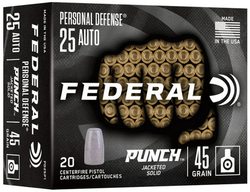 FDR 25AP 45GR PUNCH JHP 20RD