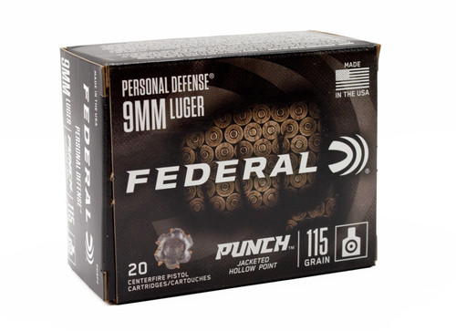 FDR 9MM 115GR PUNCH JHP 20RD