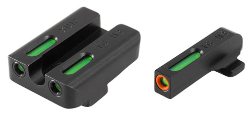 Truglo TFX Pro Tritium/Fiber-Optic Day/Night Sights Fit Springfield XD|Springfield XDM (excluding 5-1/4 in Comp Series)|Springfield XDS - Orange Outline