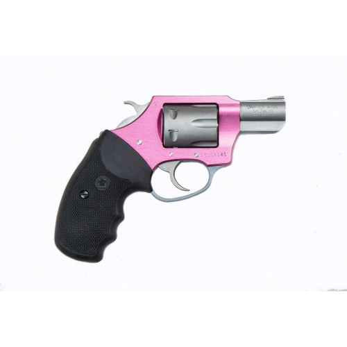 Charter Arms Pink Lady Handgun .22 LR 8rd Capacity 2" Barrel Pink with Full Size Black Grip REFURBISHED