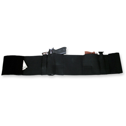 BULLDOG BELLY WRAP HOLSTER BLK SMALL HOLDS 2 GUNS & 2 MAGS