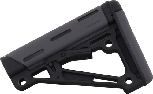 HOGUE AR-15 COLLAPSIBLE STOCK OVERMOLDED GREY MIL-SPEC