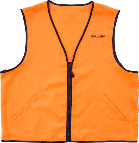 ALLEN DELUXE HUNTING VEST ORANGE LARGE 2 FRONT POCKETS